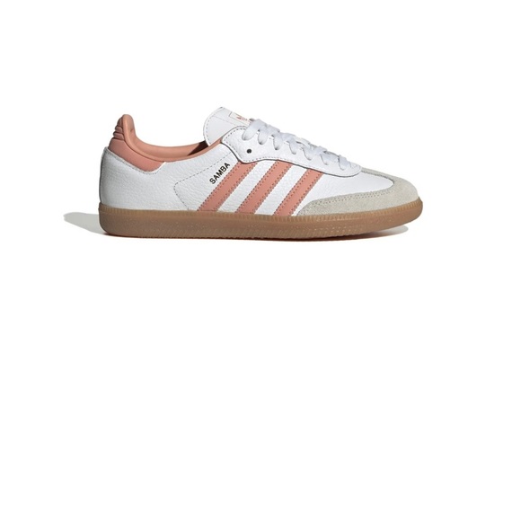 ❌SOLD❌Adidas Originals Samba OG (FTWR WHITE/WONDER CLAY/CRYSTAL) Women's Shoes - Picture 1 of 5